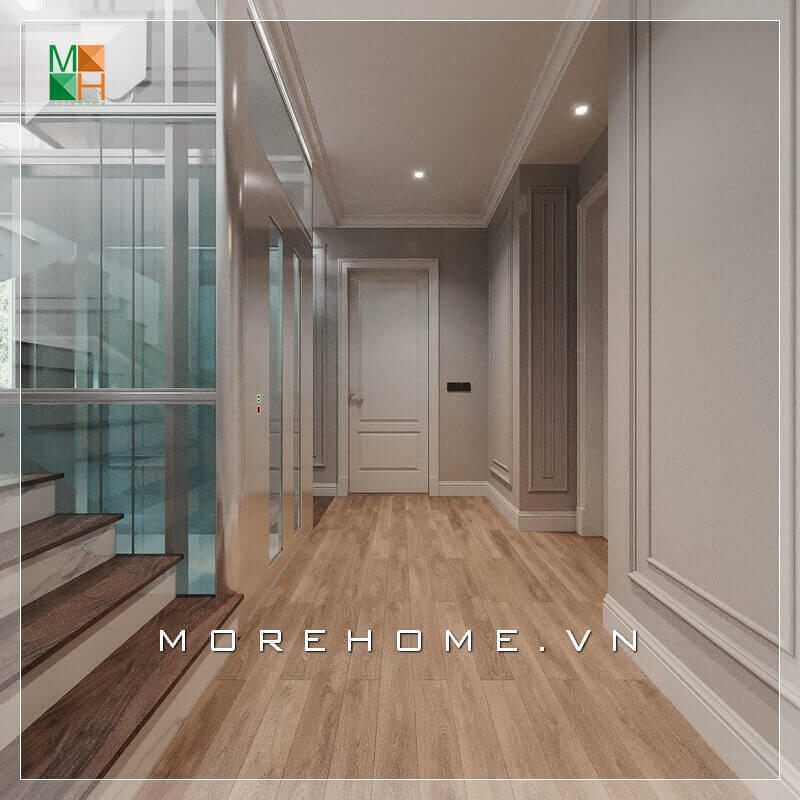 Mẫu thiết kế nội thất thang máy hiện đại bằng kính cường lực trong suốt đẹp cho chung nhà phố, biệt thự tiện nghi và sang trọng.